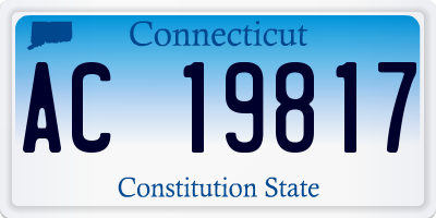 CT license plate AC19817