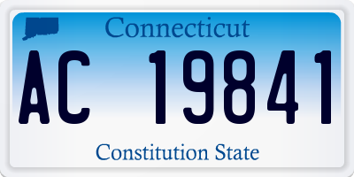 CT license plate AC19841