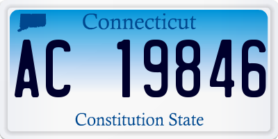 CT license plate AC19846