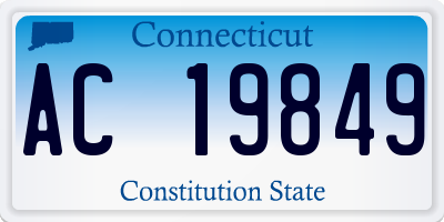 CT license plate AC19849