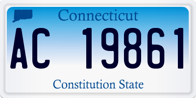 CT license plate AC19861