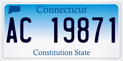 CT license plate AC19871