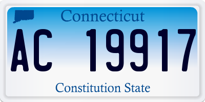 CT license plate AC19917