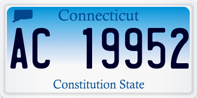 CT license plate AC19952