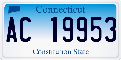 CT license plate AC19953