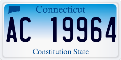 CT license plate AC19964
