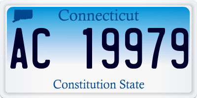 CT license plate AC19979