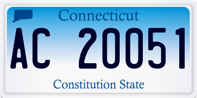 CT license plate AC20051