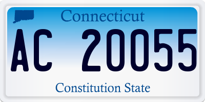 CT license plate AC20055
