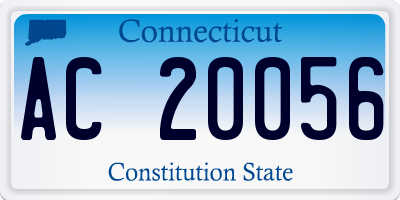 CT license plate AC20056