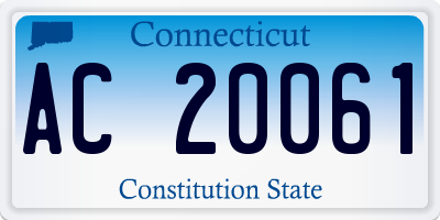 CT license plate AC20061