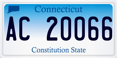 CT license plate AC20066