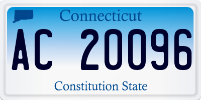 CT license plate AC20096