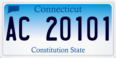 CT license plate AC20101