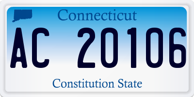 CT license plate AC20106