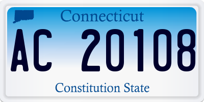 CT license plate AC20108