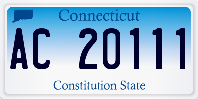 CT license plate AC20111