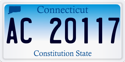 CT license plate AC20117