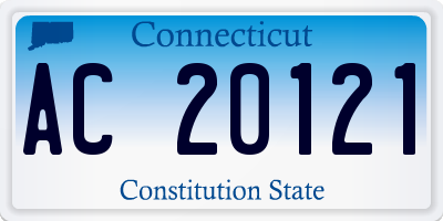 CT license plate AC20121