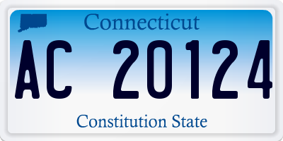 CT license plate AC20124