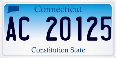 CT license plate AC20125