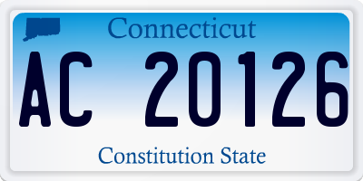 CT license plate AC20126