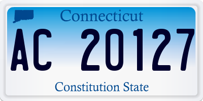 CT license plate AC20127