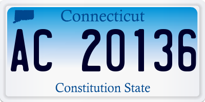 CT license plate AC20136