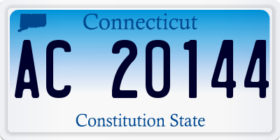 CT license plate AC20144