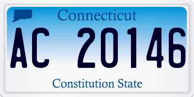 CT license plate AC20146