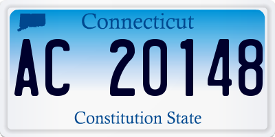 CT license plate AC20148