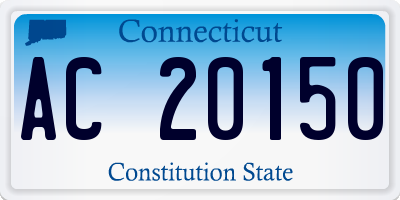 CT license plate AC20150
