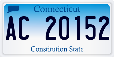 CT license plate AC20152