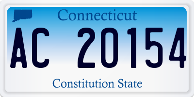 CT license plate AC20154
