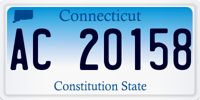 CT license plate AC20158