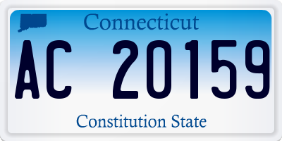 CT license plate AC20159
