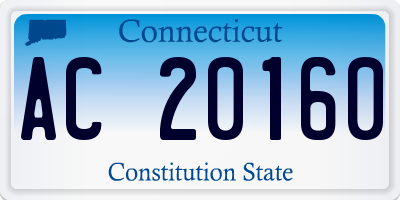 CT license plate AC20160