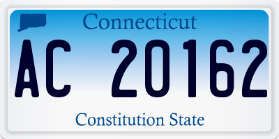 CT license plate AC20162