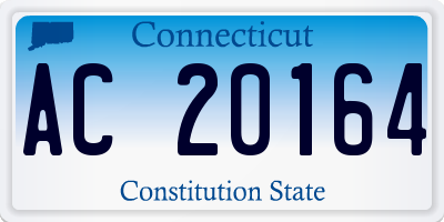 CT license plate AC20164