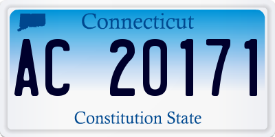 CT license plate AC20171