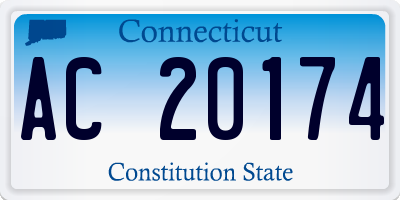 CT license plate AC20174