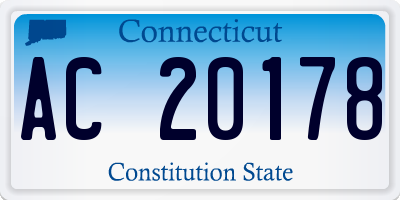 CT license plate AC20178