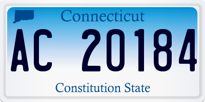 CT license plate AC20184