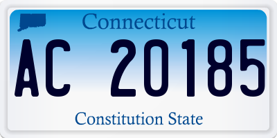 CT license plate AC20185