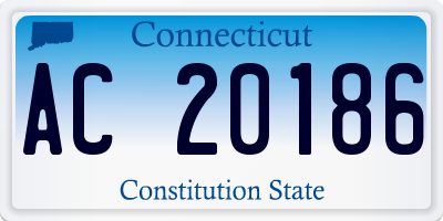 CT license plate AC20186