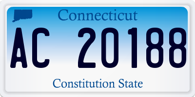 CT license plate AC20188