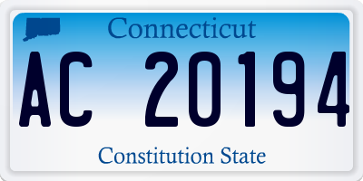CT license plate AC20194