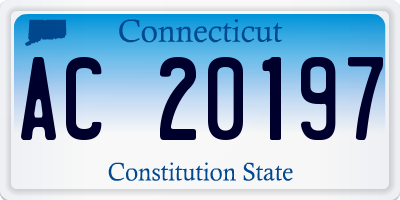 CT license plate AC20197