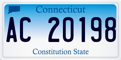 CT license plate AC20198