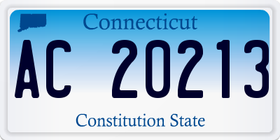 CT license plate AC20213